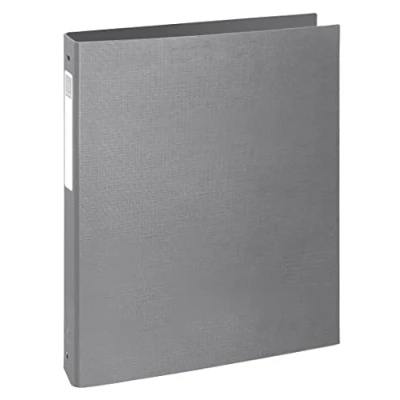 Abbildung von Exacompta Ref. 51654E Karton mit 10 Ordnern Teksto starr, 4 runde Ringe, Durchmesser 30 mm Rücken 40 Außenmaß 32 x 26 cm Format zum Einordnen A4 Farbe grau