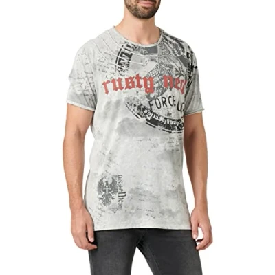 Abbildung von Rusty Neal Tshirt print, Herren, Größe: XL, Grau