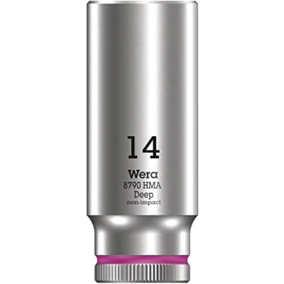 Abbildung von Wera Steckschlüsseleinsatz, Pink, 1/4&quot;, 14.0 mm