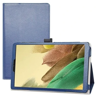 Abbildung von LIFANG Kompatibel mit Samsung Galaxy Tab A7 Lite Hülle,Schutzhülle Hochwertiges PU Leder Tasche Case für 8.7&quot; (SM T220 T225) Tablet,Blau