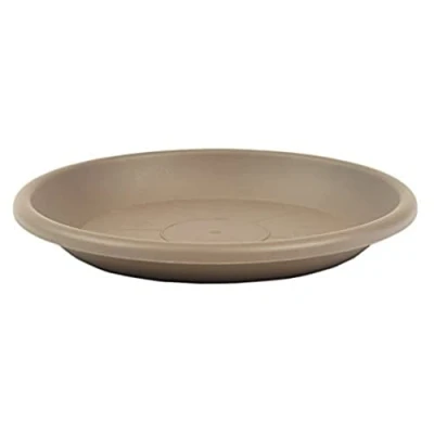 Abbildung von greemotion Blumentopfuntersetzer Taupe Untersetzer Blumen mit 68 cm Durchmesser Höhe 9,5 Pflanzkübel aus Kunststoff Pflanzenuntersetzer rund Pflanzen Untertopf