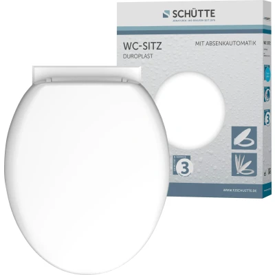 Abbildung von Schütte WC Sitz &quot;UNI&quot;, Duroplast, Absenkautomatik