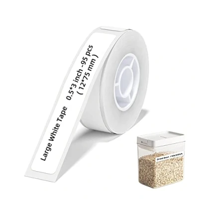 Abbildung von Ruban adhésif pour NIIMBOT D11 D110 D101 H1S, papier autocollant thermique 12x75mm imperméable à l&#039;eau 160 étiquettes/rouleau