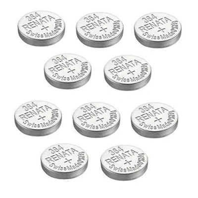 Abbildung von Renata 10x Armbanduhren Batterien Silber Oxyd In Der Schweiz Hergestellt 0% Quecksilber Langlebig Silber, 10 x 364 oder SR621SW AG4