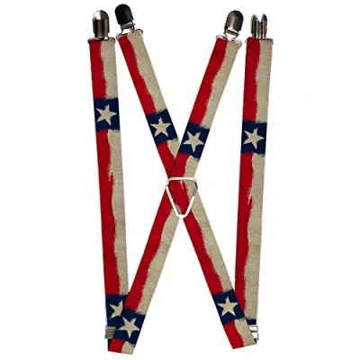 Abbildung von Buckle Down Herren Strapse Texas Hosenträger, Mehrfarbig, Einheitsgröße