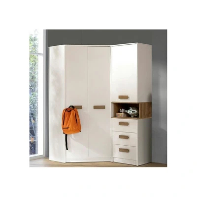 Abbildung von Marmex Möbel Schrank Set Grant 15, (SET, Eckschrank, Regal mit Schubladen), Softclose Funktion