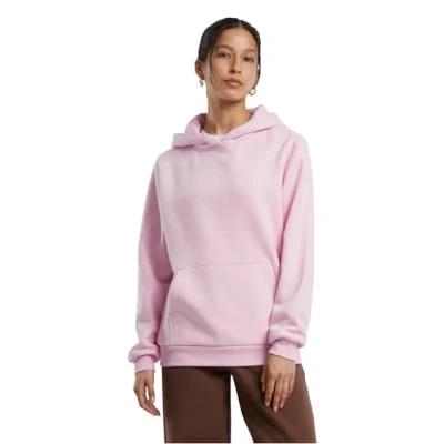 Abbildung von Build Your Brand Damen By289 ladies Fluffy Hoody Sweatshirt, Softpink, 3XL EU