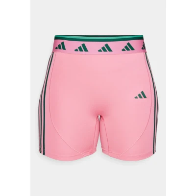 Abbildung von adidas Performance Hyperglam Short Color POP Leggings Tights, Damen, Größe: Medium, Pink fusion/collegiate green