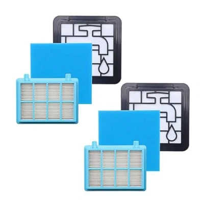 Abbildung von ARLI Hepa Filter 2x Filterset 3 teilig, Zubehör für Philips FC8010/01 FC8010/02 FC9331 FC9332, Ersatzfilter