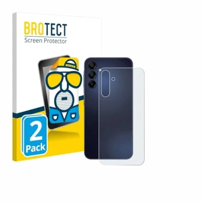 Abbildung von BROTECT Entspiegelungs Schutzfolie für Samsung Galaxy A15 5G (Rückseite) (2 Stück) Matte Displayschutz Folie, Anti Reflex, Fingerprint