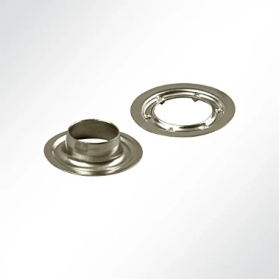 Abbildung von LYSEL 100 Stück Rundöse Nirosta Edelstahl rostfrei für Plane 16mm Ösen LKW Anhänger