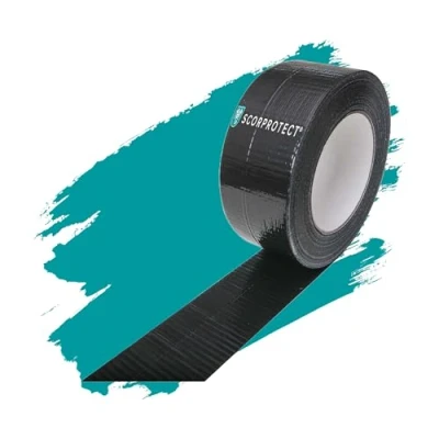 Abbildung von Scorprotect® Klebeband Gewebeklebeband schwarz Panzertape Gaffaband Panzerband 48 mm x 50 m