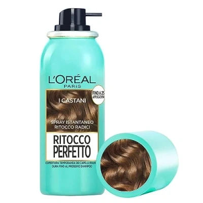 Abbildung von L&#039;Oréal Paris Perfektes Retuschierspray für Wurzeln, Färbung Nachwachs, deckt weißes und hartes Haar 1 Shampoo, Braun 75 ml