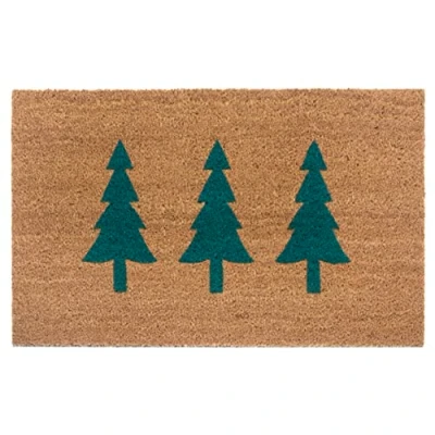 Abbildung von Fußmatte Mix Mats Kokos Pine Trees, HANSE Home, rechteckig, Höhe: 15 mm, Weihnachten, Schmutzfangmatte, Outdoor, Rutschfest, Innen, Kokosmatte