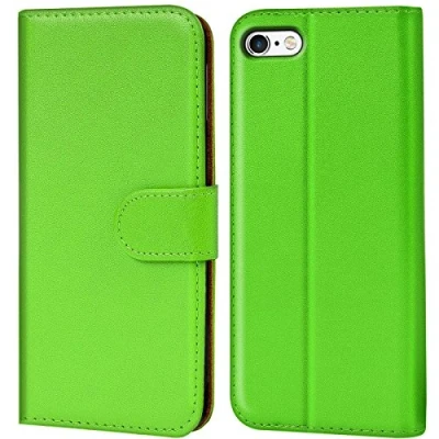 Abbildung von Verco iPhone 6s Plus Hülle, Handyhülle für Apple 6 / Tasche PU Leder Flip Case Brieftasche Grün