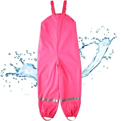 Abbildung von BMS Matsch Regenlatz Buddel Latzhose für Kinder, Größe: 80, Pink