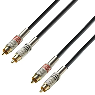 Abbildung von Adam Hall Cables 3 STAR TCC 0300 Twin Kabel 2 x Cinch auf m