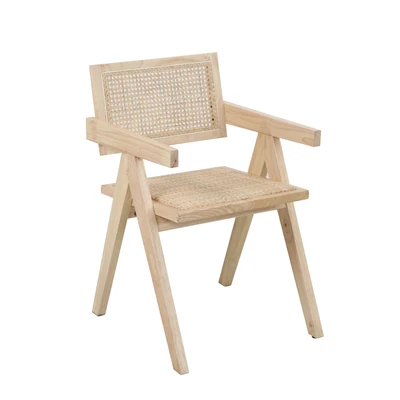 Abbildung von SIT Armlehnstuhl, gepolsteter Sitz, Rücken und Sitz mit Rattan