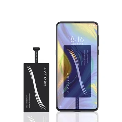 Abbildung von Goshyda Typ C Qi Wireless Charging Receiver, leichtes tragbares Ultra Thin Schnellladegerät mit großer Kapazität, für Smartphone Schnittstelle, für, HTC,