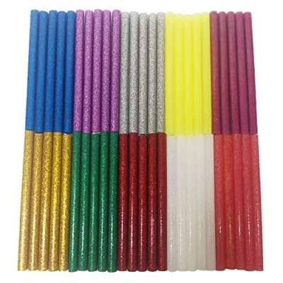Abbildung von Raintwo 100x7mm Heißklebesticks Mehrfarbig Heißklebestifte für Heißklebepistole Packung mit 50 Stück