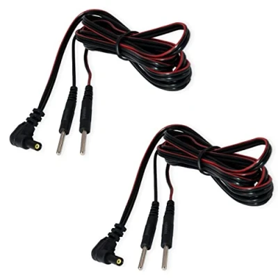 Abbildung von Axion Elektrodenpads TENS EMS Geräte Anschlusskabel, Set 2 St.,mit 2mm Steckanschluss