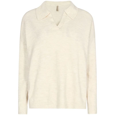 Abbildung von Soyaconcept Scnessie 44 Strickpullover, Damen, Größe: Small, Sand melange