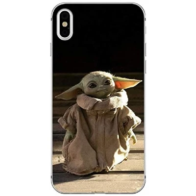 Abbildung von ERT GROUP Handyhülle für Apple iPhone X/XS Original und offiziell Lizenziertes Star Wars Muster Baby Yoda 001 optimal an die Form des Handy angepasst, hülle aus TPU