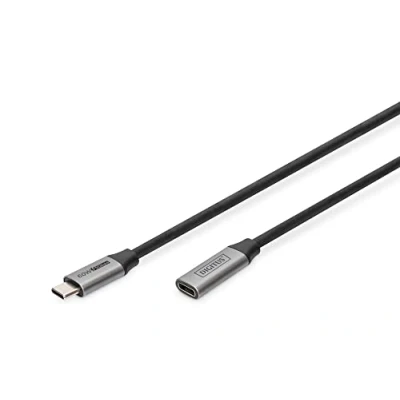 Abbildung von DIGITUS USB C/M auf C/F PD 60W Gen1 USB3.0 Verlängerunskabel 1m 4K@60Hz