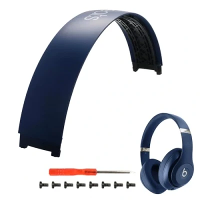 Abbildung von Studio 2 Kopfband Ersatzteile, Zubehör, 3 Reparaturset, kompatibel mit 3.0 / Wireless (B0500 B0501) Top Stirnband (Studio 3, Marineblau)