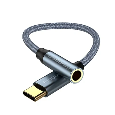 Abbildung von USB C auf 3,5 mm Kopfhörerbuchse Adapter Typ Aux Audio Adapter,Kompatibel mit Samsung Galaxy Note20 S20 Ultra Note10 A80 Huawei P40/P30 Pro/P20, Google Pixel 4XL, Xiaomi