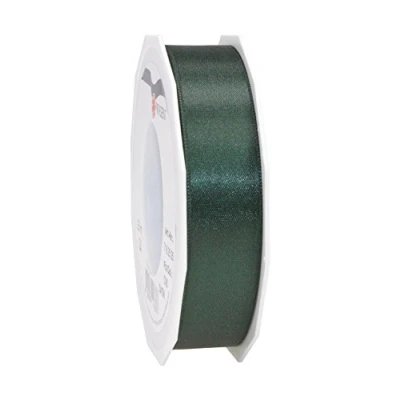 Abbildung von PRÄSENT C.E. Pattberg Satin tannengrün, 25 m Satinband zum Einpacken von Geschenken, mm Breite, Geschenkband Dekorieren &amp; Basteln, Dekoband, Anlass