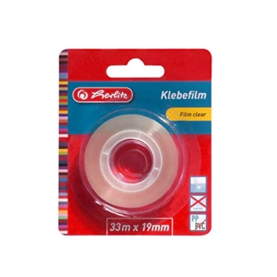 Abbildung von Herlitz 10509669 transparenter Klebefilm 33 m x 19 mm, 1 Stück auf Blisterkarte