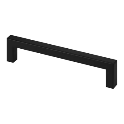 Abbildung von SO TECH® Möbelgriff Schrankgriff EDELSTAHL BLACKLINE schwarz matt (Spar Set, 10 St), Bohrlochabstand 128 mm inkl. M4 Befestigungsschrauben