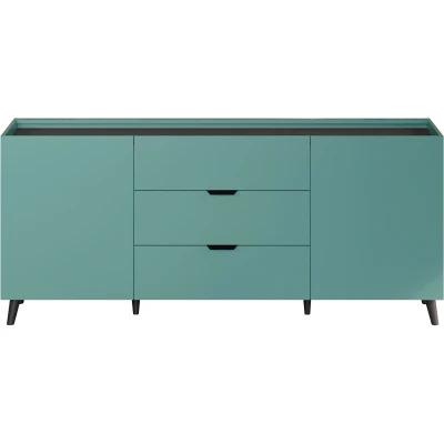Abbildung von andas Sideboard &quot;Mikkeline&quot;, (1 St.), matt, B / H: ca. 181 60 cm, TV Schrank, blau, türkis