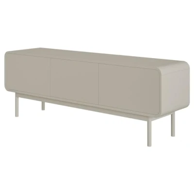 Abbildung von Selsey TV Schrank Board Sideboard Fernsehtisch Fernsehschrank 154 cm Schubladen Stehend Graubeige ORO