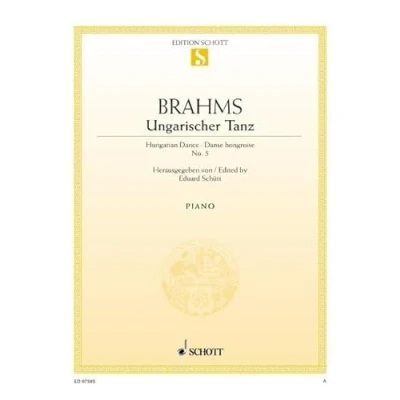 Abbildung von Ungarischer Tanz Nr. 5 fis Moll: (original Ausgabe). Klavier.: edition). piano. (Edition Schott Einzelausgabe)
