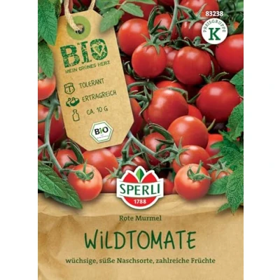 Abbildung von Sperli BIO Wildtomatensamen 83238 Wüchsige Sorte Süße Naschsorte zahlreiche Früchte Inhalt für 9 Pflanzen Gemüsesamen, Samen Gemüse, Saatgut
