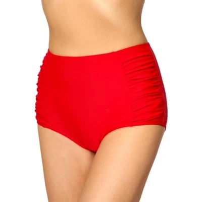Abbildung von Merry Style Damen Bikinislip MS10 119 Bikinihose Bauch Weg Effekt (Rot (4186), 42)