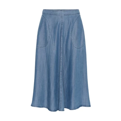 Abbildung von Part Two Pernille Jeansrock, Damen, Größe: 42, Medium blue denim