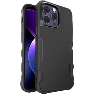 Abbildung von Smartish iPhone 14 Pro Max Schutzhülle Gripzilla Kompatibel mit MagSafe [Robust + Tough] Gepanzerte Slim Cover Fallschutz BLACK Tie Affair GZ22PX