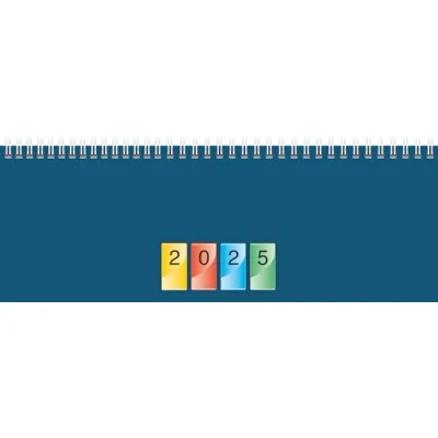Abbildung von BRUNNEN Querterminbuch DATAline Modell 772 (2025), 2 Seiten = 1 Woche, 297 x 105 mm, 112 Seiten, Karton Einband, blau