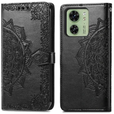 Abbildung von Motorola Edge 40 Hülle Kunstleder iMoshion Klapphülle Handyhülle Schwarz