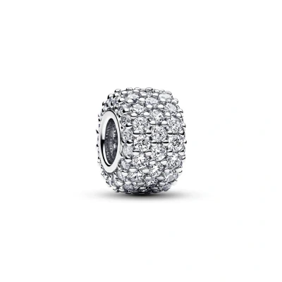 Abbildung von Pandora Bead Charm Sparkling Pavé 792820C01 Silber
