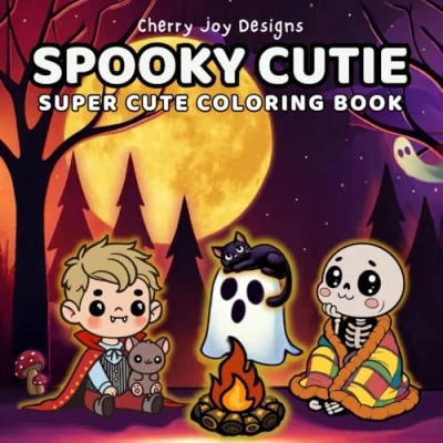 Abbildung von Spooky Cutie: Super Cute Coloring Book for Adults and Teens: Whimsical Designs of Adorable Creatures Relaxation Fun