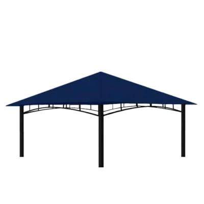 Abbildung von freigarten.de Ersatzdach für Pavillon 3x3 Meter Sand Antik Wasserdicht Material: Panama PCV Soft 370g/m² extra stark Modell 3 (Marineblau)