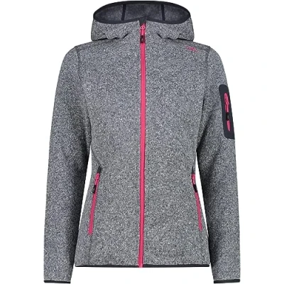 Abbildung von CMP Damenjacke mit fester Kapuze, Titan Fuchsia, XXS