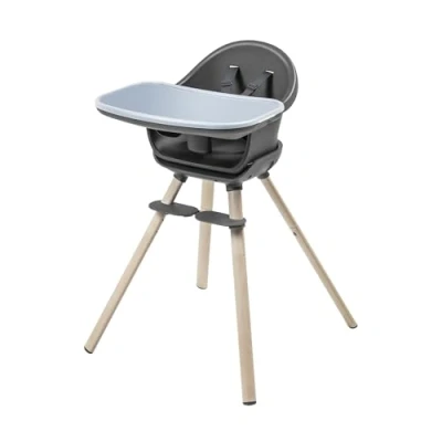 Abbildung von Maxi Cosi Moa 4 in 1 Kinderhochstuhl mitwachsend, 6 Mon7 Jahre, 025kg, verstellbarer Hochstuhl Baby, eine Sitzerhöhung, einen Hocker und kleinen Tisch mit Sitz verwandelbar, Beyond Graphite
