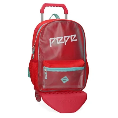 Abbildung von Pepe Jeans Cristal Rucksack mit Trolley Mehrfarbig 31x42x17,5 cms Polyester und PVC 22.79L