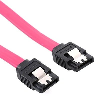 Abbildung von Delock Cable SATA Kabel Serial ATA 150/300/600 (W) zu 70 cm eingerastet, gerader Stecker