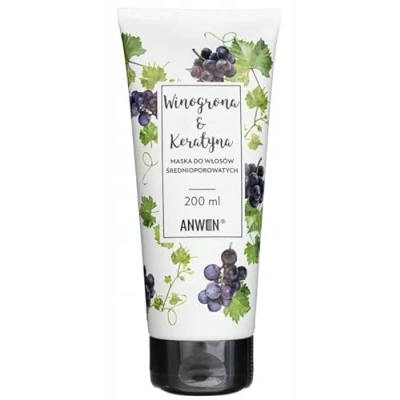 Abbildung von Anwen Trauben und Keratin Maske für mittelgrobes Haar, 200 ml Langfristig!